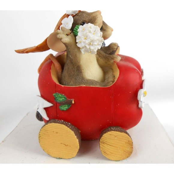 Charming Tails Figurine The Getaway Car Just Married Fitz & Floyd 1997 Wedding - Picture 4 of 6